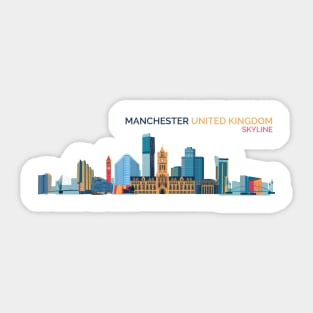 Manchester City Skyline Sticker